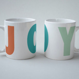 FROHE LIEBE FREUDE FARBENFROHE WEIHNACHTEN KAFFEETASSE