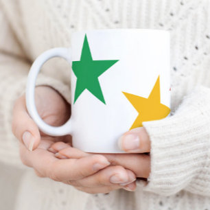 FROHE LIEBE FREUDE   FARBENFROHE WEIHNACHTEN KAFFEETASSE