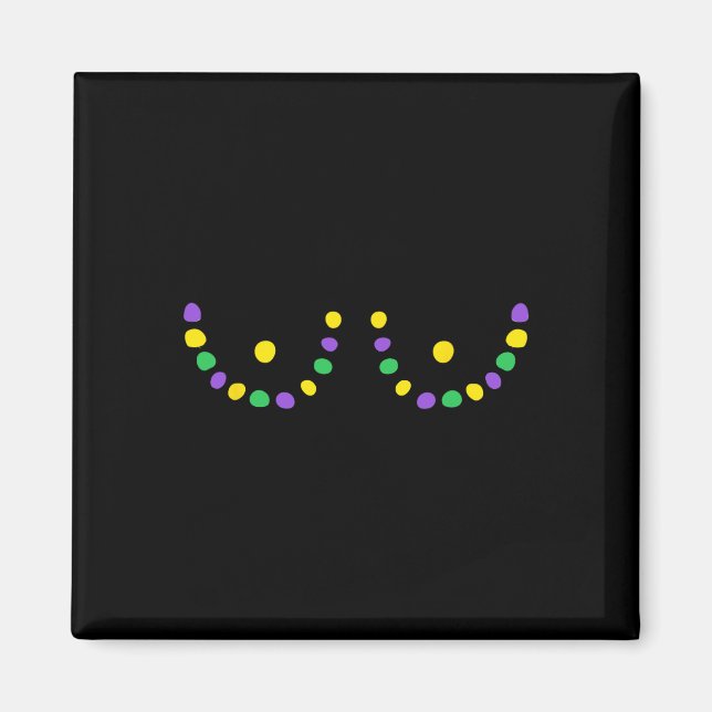 Frohe Mardi Gras Lustig  Magnet (Vorne)