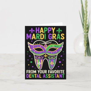 Frohe Mardi Gras von Ihrem Lieblings-Zahnarzt auf  Karte