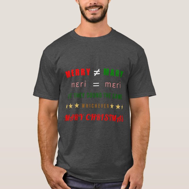 Frohe Maria T-Shirt (Vorderseite)