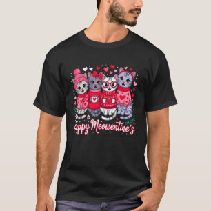Frohe Meowentines, Valentinstag Katzenliebhaber La T-Shirt