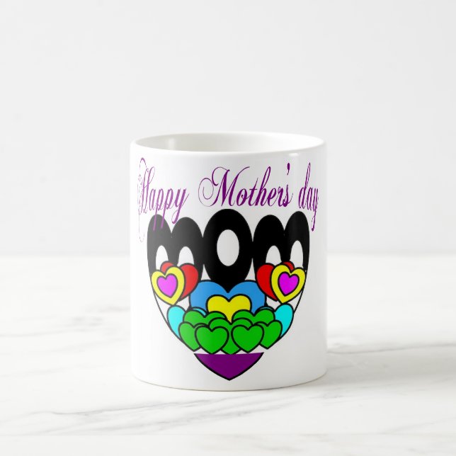 Frohe Mutter für meine Mutter Kaffeetasse (Mittel)