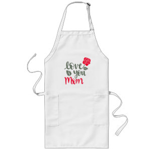 Frohe Muttertag 2025 liebe dich Mama SHIRT Lange Schürze