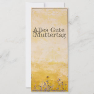 Frohe Muttertag auf Vintage-Blumenwiese
