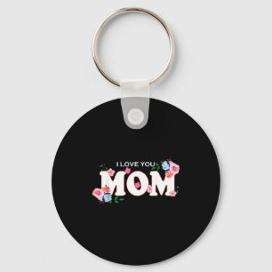 Frohe Muttertag Damen ich liebe dich Mama  Schlüsselanhänger