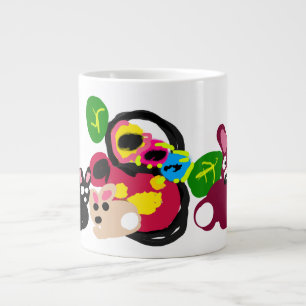 Frohe Muttertag Hasen und Kaninchen Jumbo-Tasse