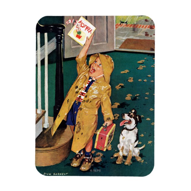 Frohe Muttertag Magnet (Vertikal)