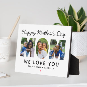 Frohe Muttertag Mama Foto Buchstabe Fotoplatte