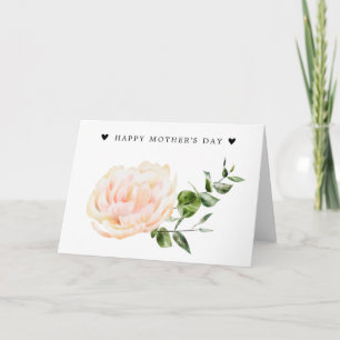 Frohe Muttertag mit rosa Blüten Karte