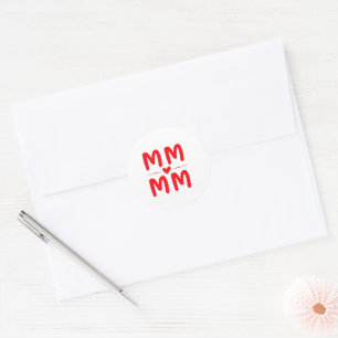 Frohe Muttertag Postkarte Runder Aufkleber