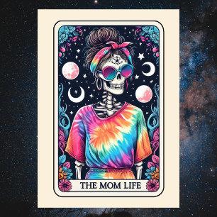 Frohe Muttertag Skelett-Mutter-Leben Tarot Karte
