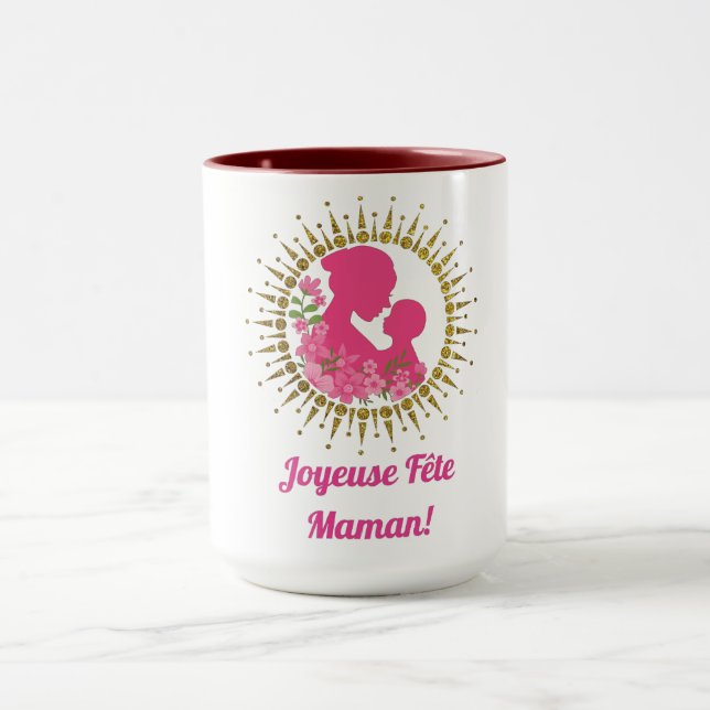 Frohe Muttertag  Tasse (Zentrum)