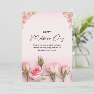 Frohe Muttertags-Karte, Florale Muttertags-Karte Feiertagskarte