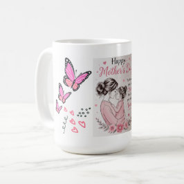 Frohe Muttertags-Schmetterlingstasse Kaffeetasse