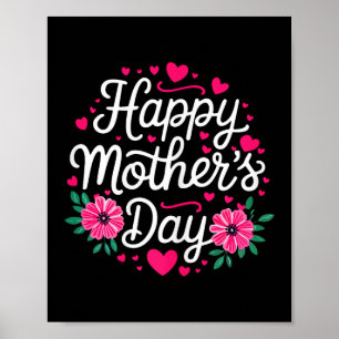 Frohe Muttertags-Shirt Frauen Mutter Oma Mütter Poster