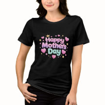 Frohe Muttertags süße Bubble-Letter T-Shirt