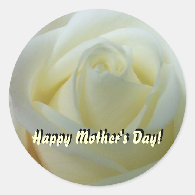 Frohe Muttertagsaufkleber Runder Aufkleber (Vorderseite)