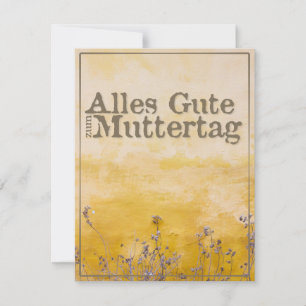 Frohe Muttertagsgrüße auf vintage Blumenwiese