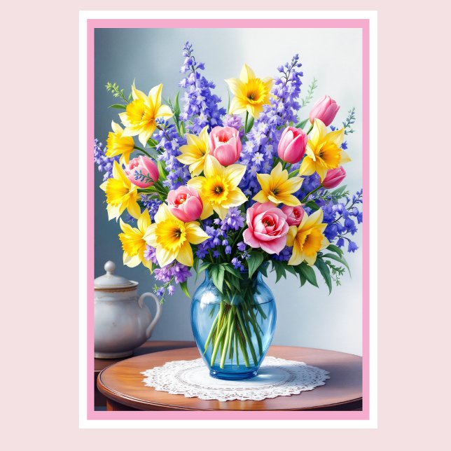 Frohe Muttertagsgrüße Frühlingsblumen Karte (Von Creator hochgeladen)