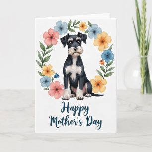 Frohe Muttertagskarte für Hunde-Mamas Karte
