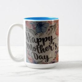 Frohe Muttertagstasse Zweifarbige Tasse