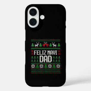 Frohe Navi Papa Lustiger hässlicher Weihnachtspull iPhone 16 Hülle