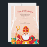 Frohe Nikolaus-Grüße Karte<br><div class="desc">Feiern Sie den Geist der Saison mit dieser festlichen Grußkarte, die von der beliebten Tradition des St. Nikolaus inspiriert ist. (Bild von Freepik). Die Karte ist leicht mit Ihrem Text, Schriftart und Schriftfarbe anzupassen. Nicht genau das, was Sie suchen? Alle unsere Produkte können individuell gestaltet werden, um Ihren Anforderungen gerecht...</div>
