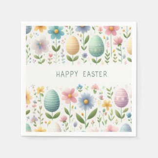 Frohe Osterblüten Serviette