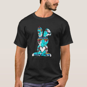 Frohe Ostereier Hase Western Land Leopard Ko T-Shirt