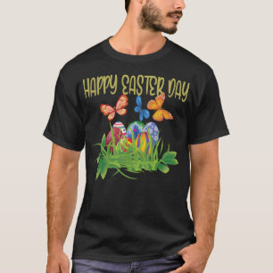 Frohe Osterfeier mit Eiern Ostern T-Shirt