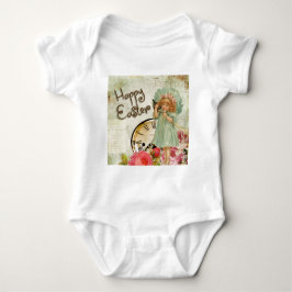 frohe Osterfrau Baby Strampler