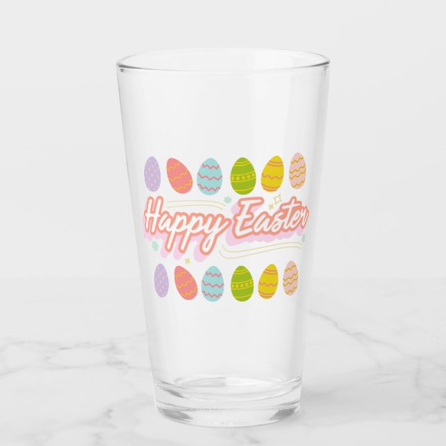 Frohe Osterglas Glas (Vorderseite)