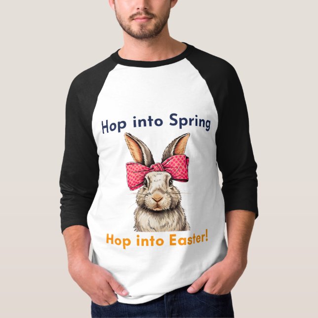 Frohe Osterhase, Ostertag T-Shirt (Vorderseite)