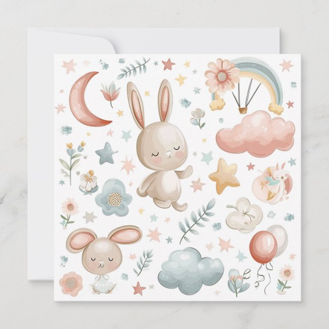 Frohe Osterkarte, Ostertagsgeschenk Feiertagskarte (Vorderseite)