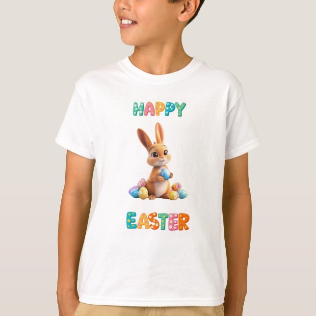 Frohe Osterkid T-Shirt (Vorderseite)