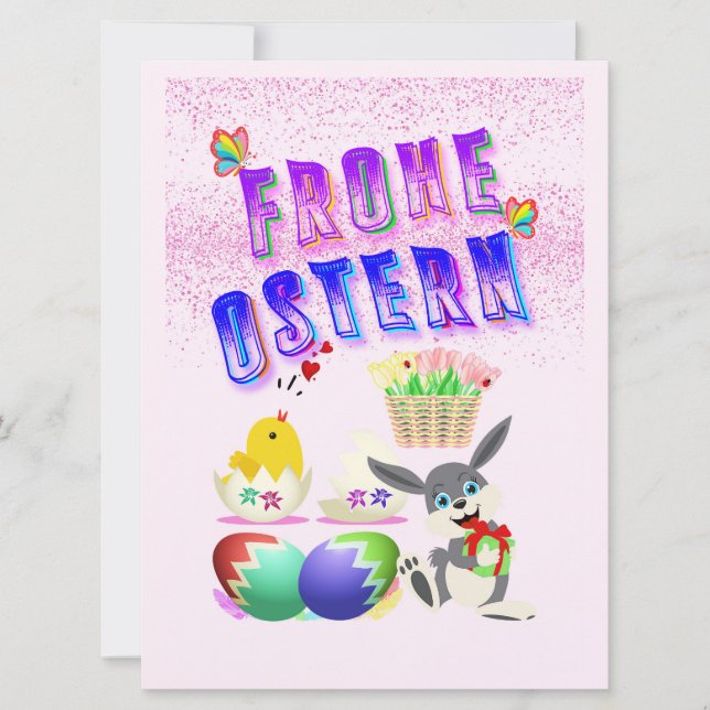 Frohe Ostern (Vorderseite)