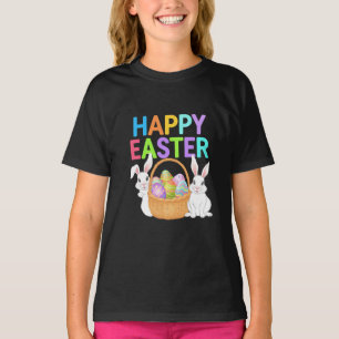 Frohe Ostern 2025  Eier Hase Süßer Hase T-Shirt