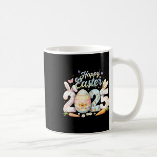 Frohe Ostern 2025 Hase Kaninchen Gesicht Ostertag Kaffeetasse