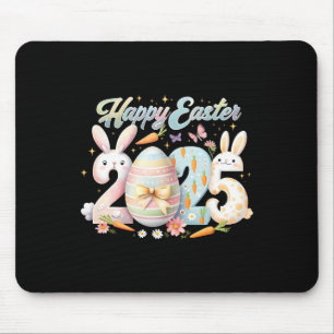 Frohe Ostern 2025 Hase Kaninchen Gesicht Ostertag Mousepad