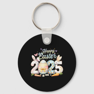 Frohe Ostern 2025 Hase Kaninchen Gesicht Ostertag Schlüsselanhänger