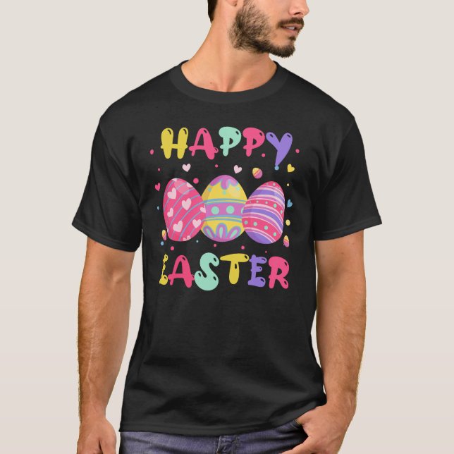 frohe Ostern (3), Retro, Vintage T-Shirt (Vorderseite)