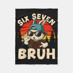 Frohe Ostern 67 Six Seven Bruh Dabbing-Hase S Fleecedecke