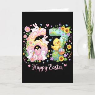 Frohe Ostern 6 7 Süßer Hase 67 Hase Sechs Sieben O Karte