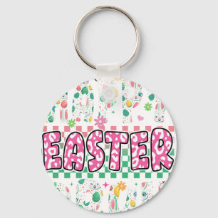 Frohe Ostern Alter, Retro, Vintage Schlüsselanhänger