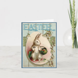 Frohe Ostern altes Bild einer Osterkarte Karte