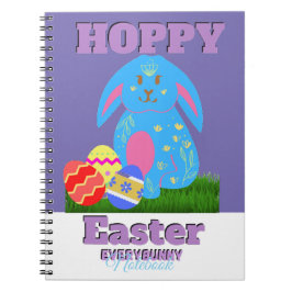 Frohe Ostern an alle Hasenfreunde Notizblock