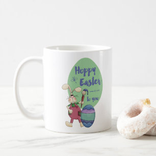 Frohe Ostern an dich Künstler-Hase-Kaffeetasse Kaffeetasse