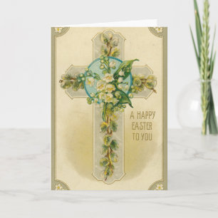 Frohe Ostern an Sie - Antike Postkarte,  Karte