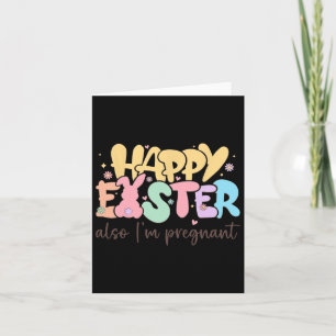 Frohe Ostern Auch ich bin schwanger Karte